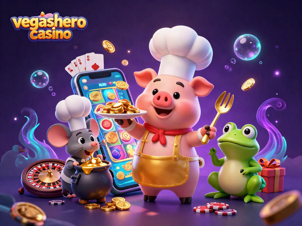 Experience the excitement of vegashero casino with vibrant slot games and dynamic characters.
