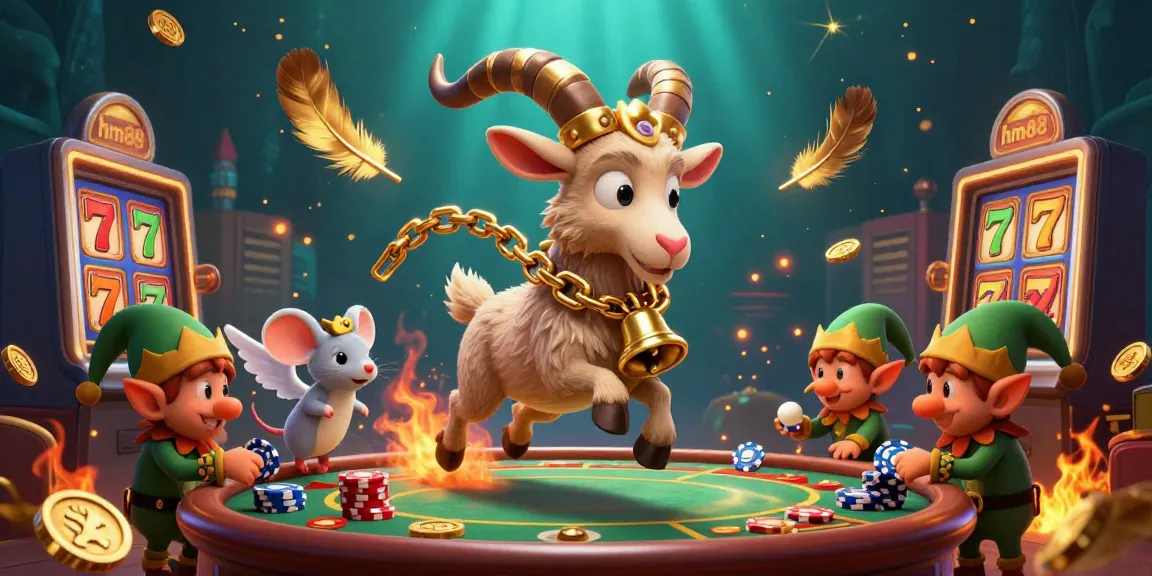 Experience thrilling action with hm88 as Krampus oversees a chaotic casino filled with playful elves and golden treasures.